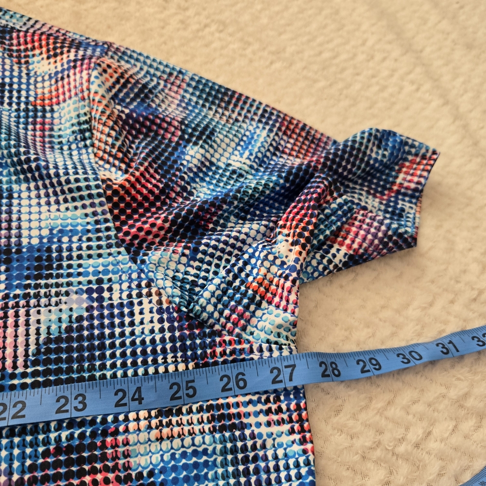 Robert Graham Golf Polo Shirt 2XL Geometric Pattern. Multicolor - Picture 9 of 13